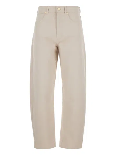 's Max Mara Beige Button Trousers In Neutral