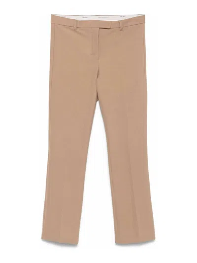 's Max Mara S Max Mara Beige Cotton Polyamide Elastan Pants