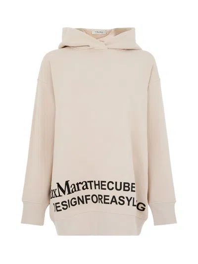 's Max Mara Beige Cotton Sweatshirt With Hood