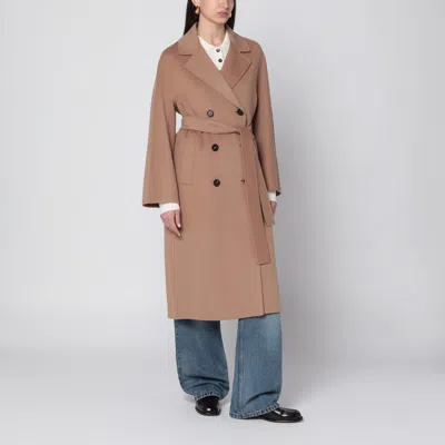 's Max Mara Beige Double-breasted Wool Coat