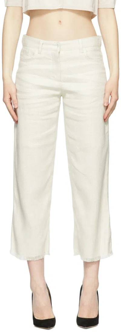 S Max Mara Beige Franci Trousers In 001 Natural