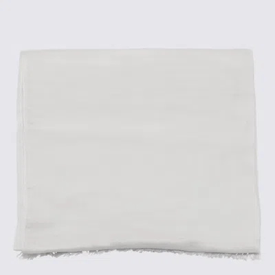 's Max Mara Beige Linen Scarves
