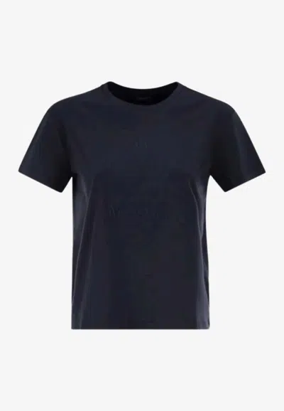 's Max Mara Bell Embroidered Crewneck T-shirt In Blue