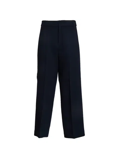 's Max Mara Belt Loops Wide Leg Trousers In Blue