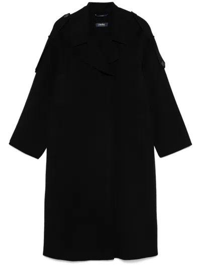 S Max Mara Beato Coat In Schwarz