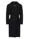 S Max Mara Black Double Broadcloth Arona Short Coat