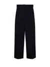 's Max Mara Belted Straight Leg Pants In Black