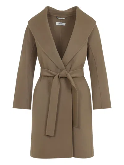 S MAX MARA BELTED WRAP COAT