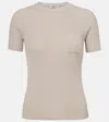 S Max Mara Berlino Ribbed-knit Cotton Top