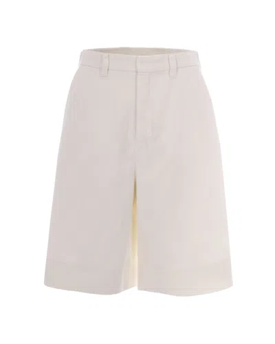 's Max Mara Bermuda Drill Bianco In Smmsole001