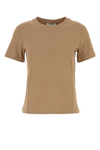 's Max Mara Biscuit Cotton Gemma T-shirt In Brown