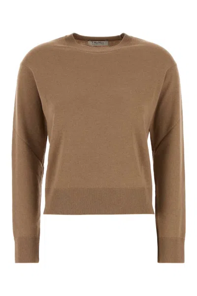 's Max Mara Biscuit Wool Eco Sweater In Brown