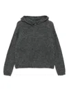 S Max Mara 후드 텍스처 후디 In Black
