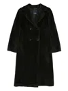 's Max Mara 더블 브레스티드 코트 In Black