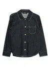 S Max Mara Denim Shirt In Black
