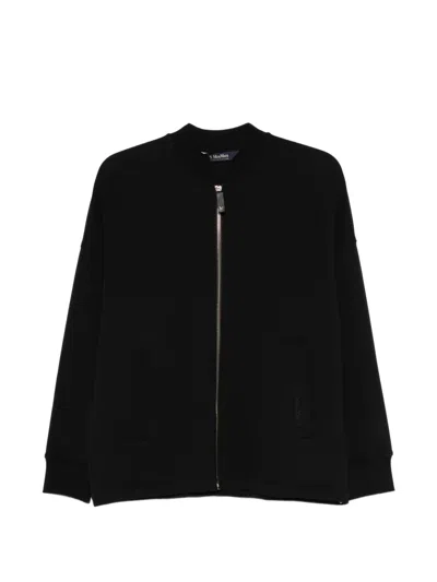's Max Mara Radioso Cotton-blend Blouson Jacket In Black