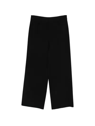 S Max Mara ' Virgin Wool Blend Trousers In Black