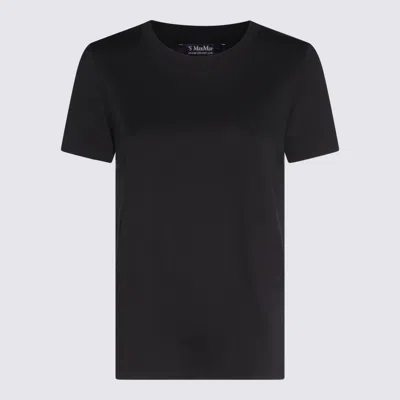 'S MAX MARA BLACK COTTON RENO T-SHIRT