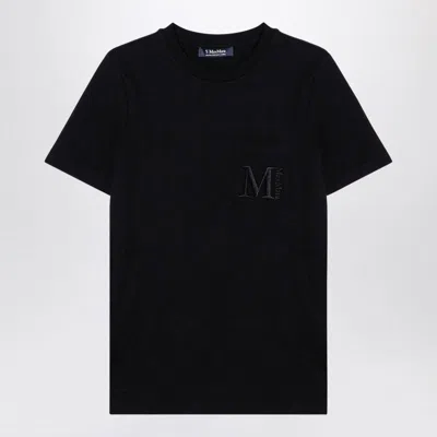 's Max Mara Madera Logo Embroidered T-shirt In Black