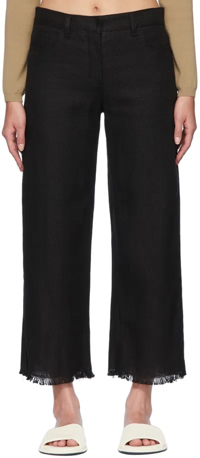 S Max Mara Black Franci Trousers In 010 Black