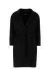 's Max Mara Black Wool Arona Coat In Black