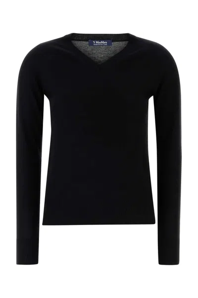 'S MAX MARA BLACK WOOL IDONEO SWEATER