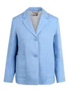 S Max Mara Olivia Single -breasted Jacket In Linen