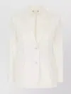 's Max Mara Blazer Cotton Stretch Flap Pockets In White