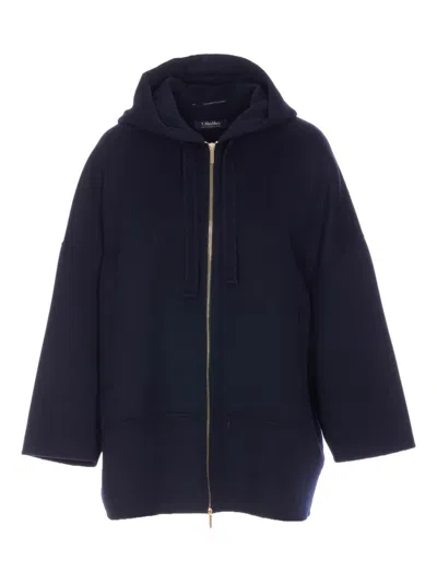 S Max Mara 레일라 코트 In Blue