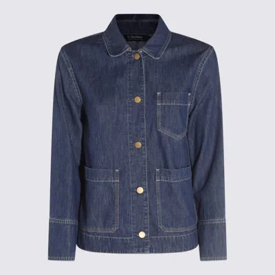 's Max Mara Blue Cotton Giulietta Denim Jacket