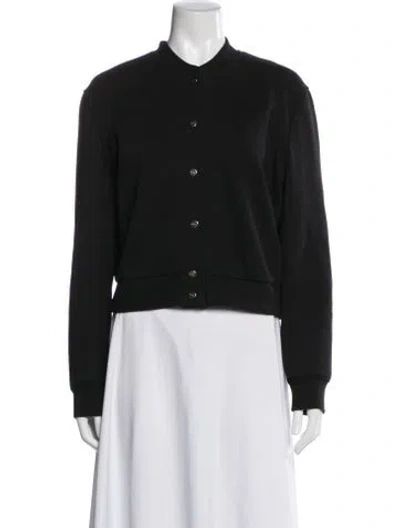 Pre-owned S Max Mara Bomber Jacket In Black