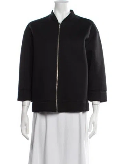 Pre-owned S Max Mara Bomber Jacket In Black