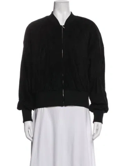 Pre-owned S Max Mara Bomber Jacket In Black