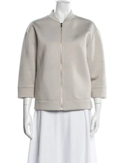 Pre-owned 's Max Mara Bomber Jacket In Neutrals