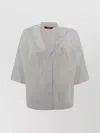 's Max Mara Boxy Shirt In Ramie Canvas