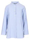 S Max Mara Giose Striped Buttoned Shirt In Blue