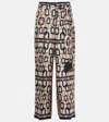 S Max Mara Brina Printed Silk Twill Wide-leg Pants In Multicoloured