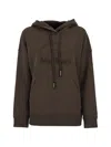 S Max Mara 만드레아 로고 자수 스웨트셔츠 In Brown