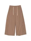 S Max Mara 드로스트링 팬츠 In Brown