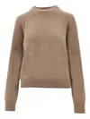 S Max Mara 골지 스웨터 In Brown