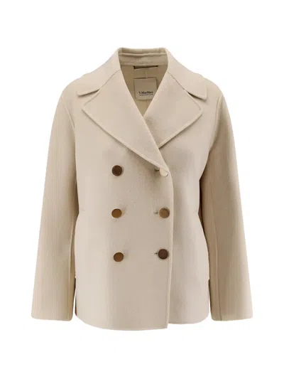 's Max Mara 버튼 프런트 재킷 In Brown