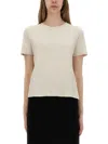 S Max Mara Round Neck T-shirt In Neutral