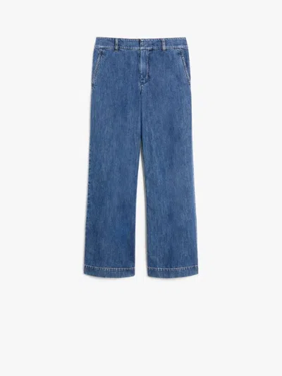 'S MAX MARA S MAX MARA BUONO DENIM TROUSER NAVY