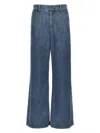 's Max Mara Wide Leg Denim Trousers With Pockets And Belt Loops In Denim