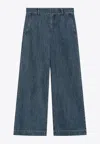 's Max Mara Buono Wide-leg Denim Pants In Blue