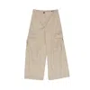 's Max Mara Button Detailed Wide Leg Pants In Beige