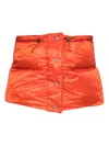S Max Mara Button Padded Scarf In Orange