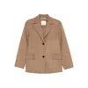 S Max Mara Button Pocket Jacket In Brown