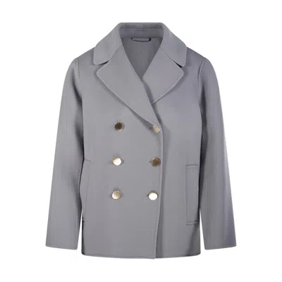 's Max Mara Buttoned Coat In Grey