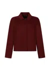 S Max Mara Button-fastening Collared Jacket In Red